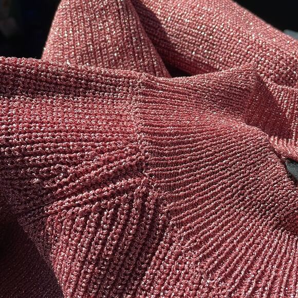 Adeline sweater mini dress metallic pink - Picture 6 of 12